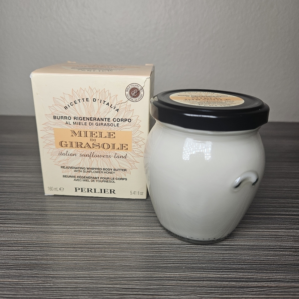 Perlier Whipped Body Butter with Sunflower Honey Miele di Girasole 5.4oz New